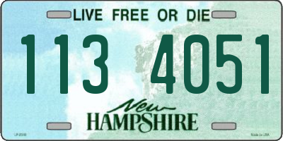 NH license plate 1134051