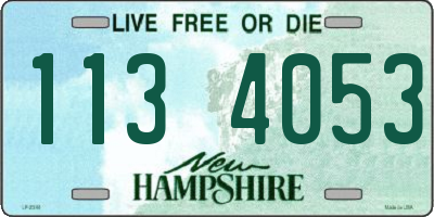 NH license plate 1134053