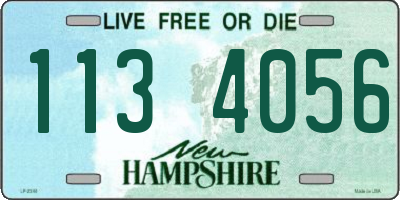 NH license plate 1134056