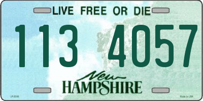 NH license plate 1134057
