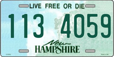 NH license plate 1134059
