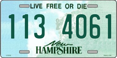 NH license plate 1134061