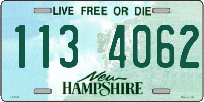 NH license plate 1134062