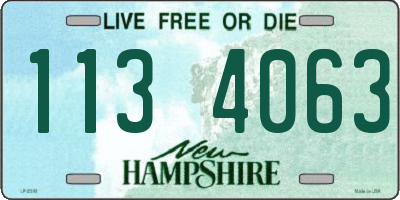 NH license plate 1134063