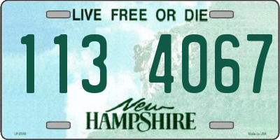 NH license plate 1134067