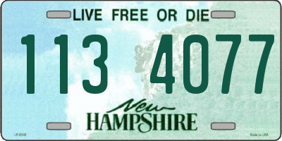 NH license plate 1134077