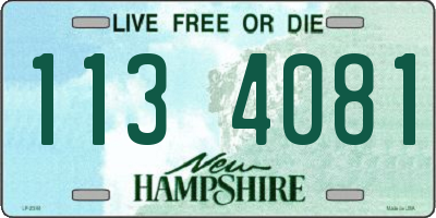 NH license plate 1134081