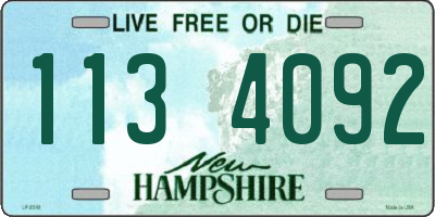 NH license plate 1134092