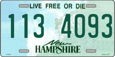 NH license plate 1134093