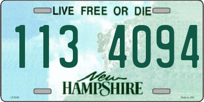 NH license plate 1134094