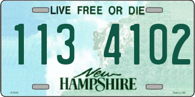 NH license plate 1134102