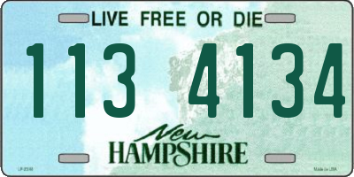 NH license plate 1134134