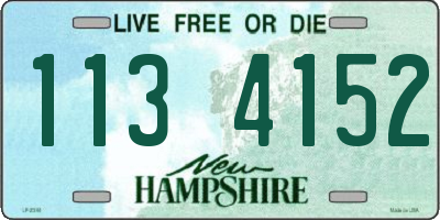 NH license plate 1134152