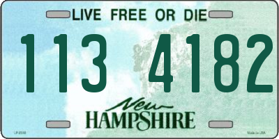 NH license plate 1134182