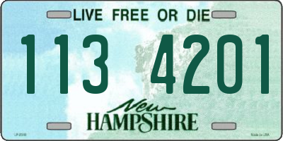 NH license plate 1134201