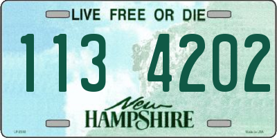 NH license plate 1134202