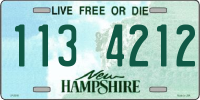 NH license plate 1134212