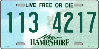 NH license plate 1134217