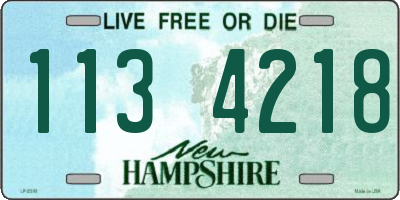 NH license plate 1134218