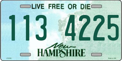 NH license plate 1134225