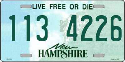 NH license plate 1134226