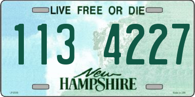 NH license plate 1134227