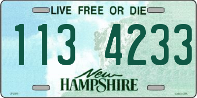 NH license plate 1134233