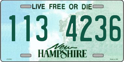 NH license plate 1134236