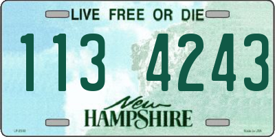 NH license plate 1134243