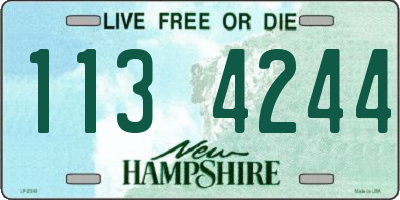 NH license plate 1134244