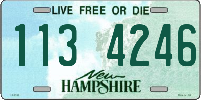 NH license plate 1134246