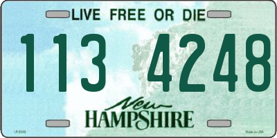 NH license plate 1134248