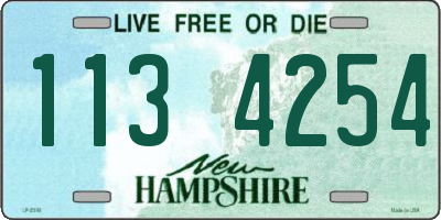 NH license plate 1134254
