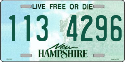 NH license plate 1134296