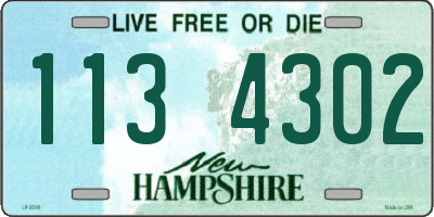 NH license plate 1134302