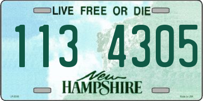 NH license plate 1134305