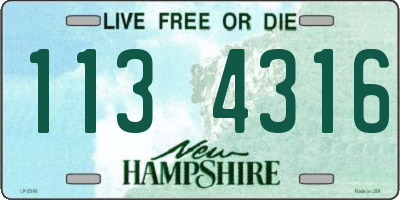 NH license plate 1134316