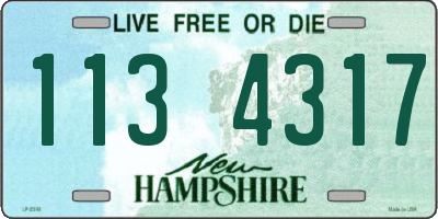 NH license plate 1134317