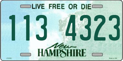NH license plate 1134323