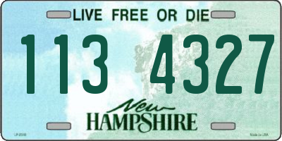 NH license plate 1134327