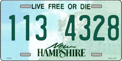 NH license plate 1134328