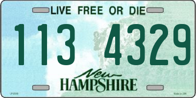 NH license plate 1134329