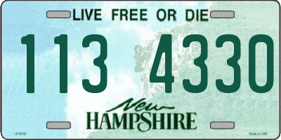 NH license plate 1134330
