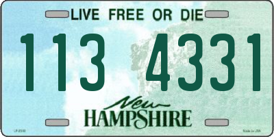 NH license plate 1134331