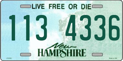 NH license plate 1134336
