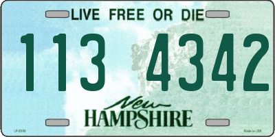 NH license plate 1134342