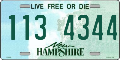 NH license plate 1134344