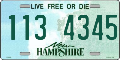 NH license plate 1134345