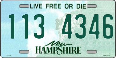 NH license plate 1134346