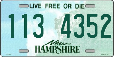 NH license plate 1134352